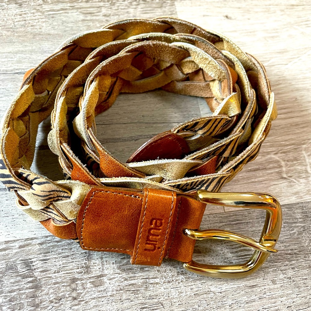 Italian leather belt - 100 % genuine